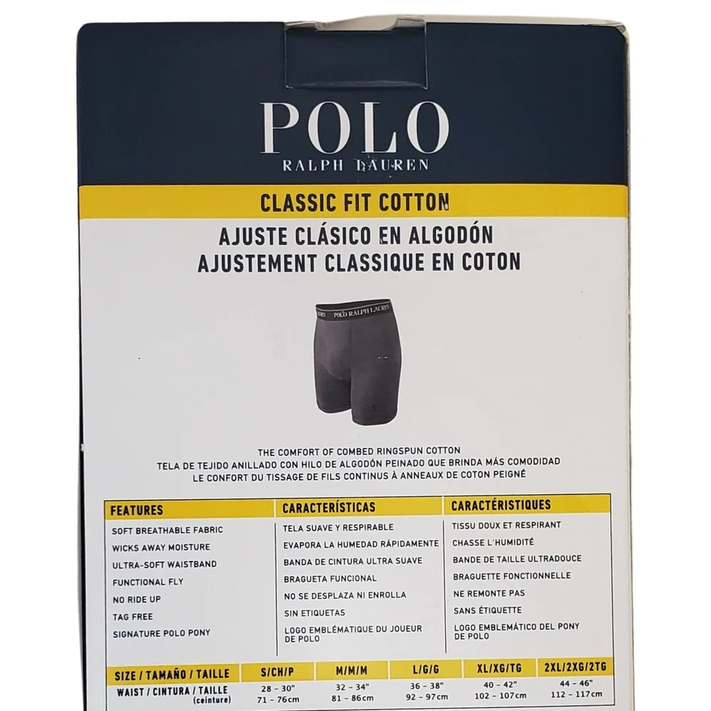 Polo Ralph Lauren Boxer Briefs 3 Pairs NWT